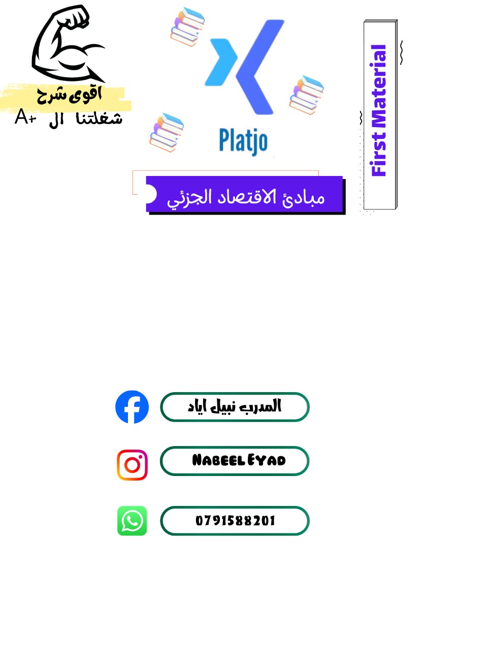مبادئ الاقتصاد الجزئي | مادة الامتحان الأول (First Material)
